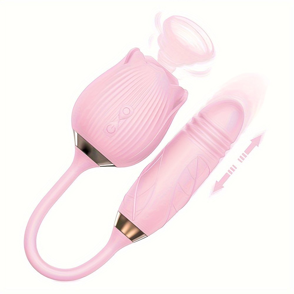 2 in 1 Rose G spot Vibrator Toy 10 Sucking Mode 10 Temu Canada