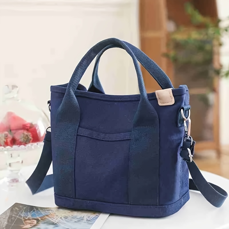 Canvas Tote Bag With Seperations Durable Lightweight - Temu