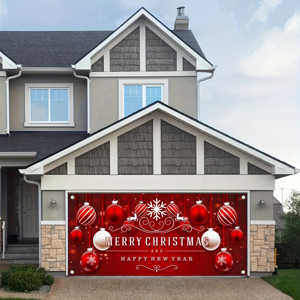 Garage Door Banner Decorations Christmas Garage Door - Temu