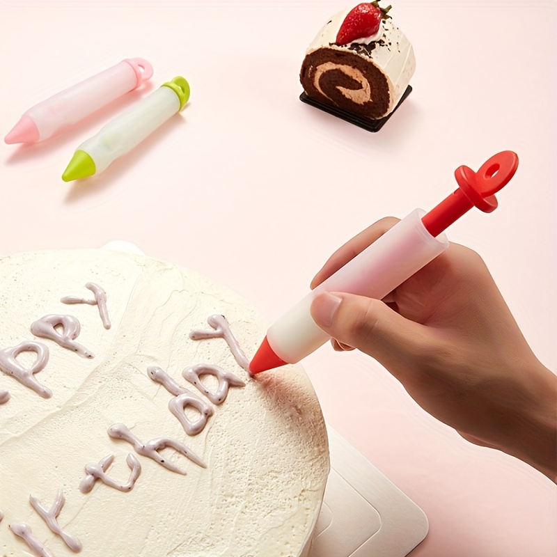 1Pcs Silicone Embossing Pen Set Chocolate Cream Writing Pen