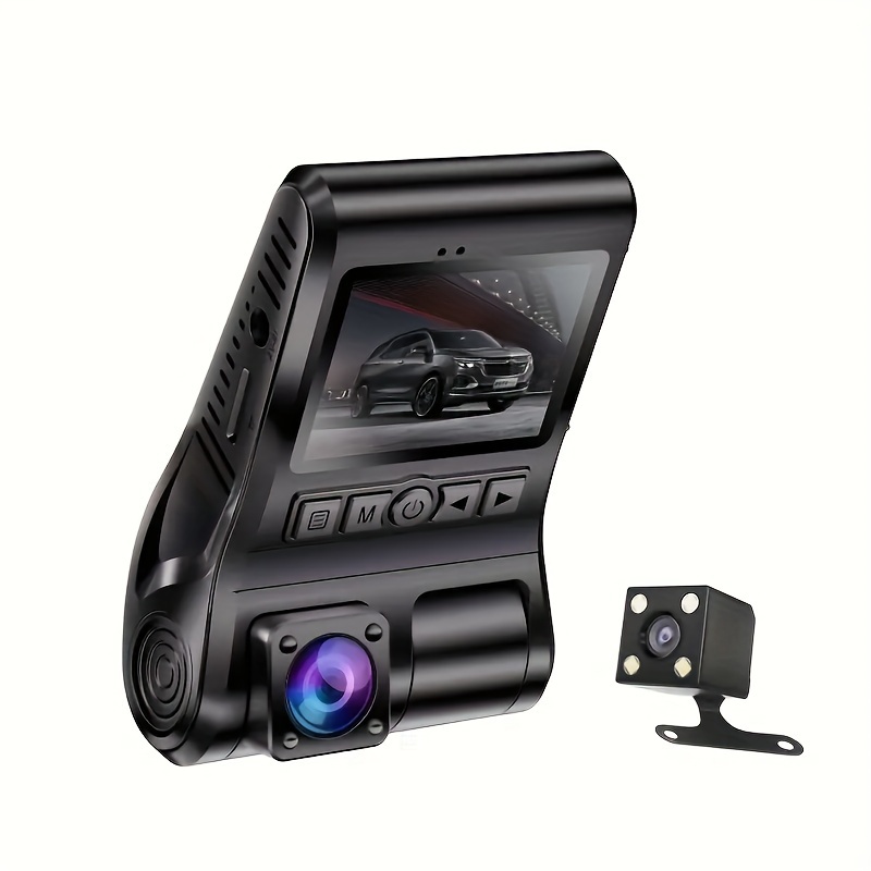 3 Cam Hd 1080p Dash Camera Ips Screen Car Video Recorder - Temu