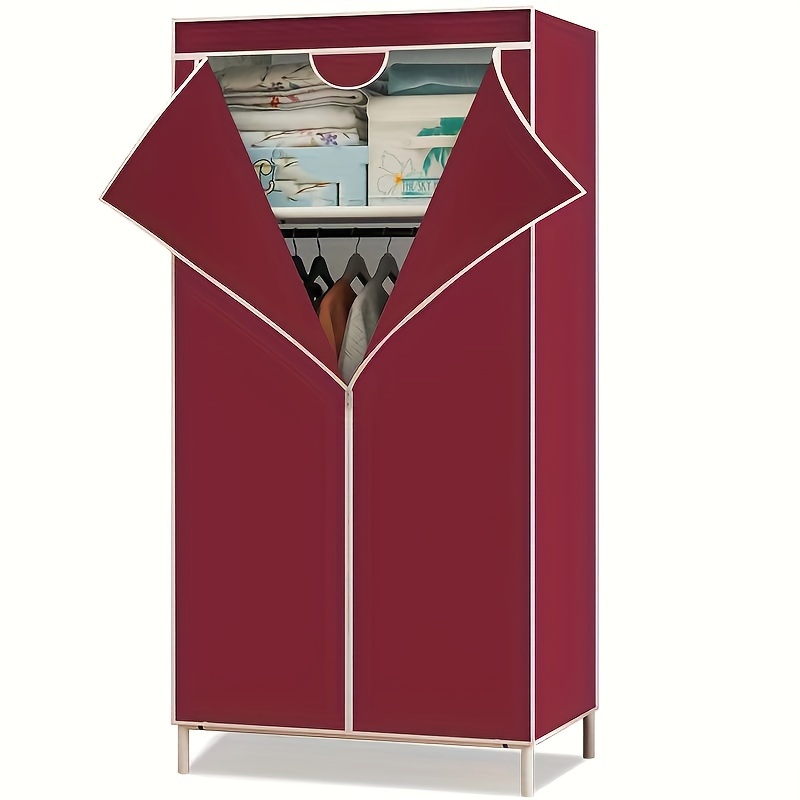 3 column Simple Cloth Wardrobe Floor Standing Clothes - Temu