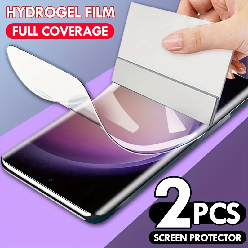 Full Cover Hydrogel Screen Protector For Galaxy - Temu