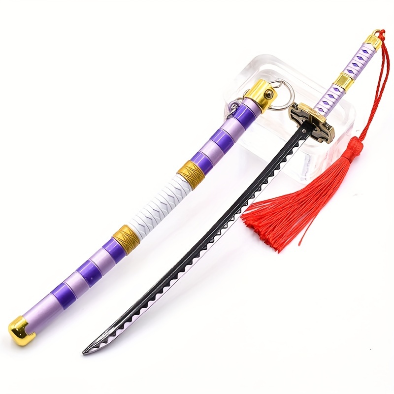 katana Sword keychain Japanese anime 17CM Butterfly knives Weapon