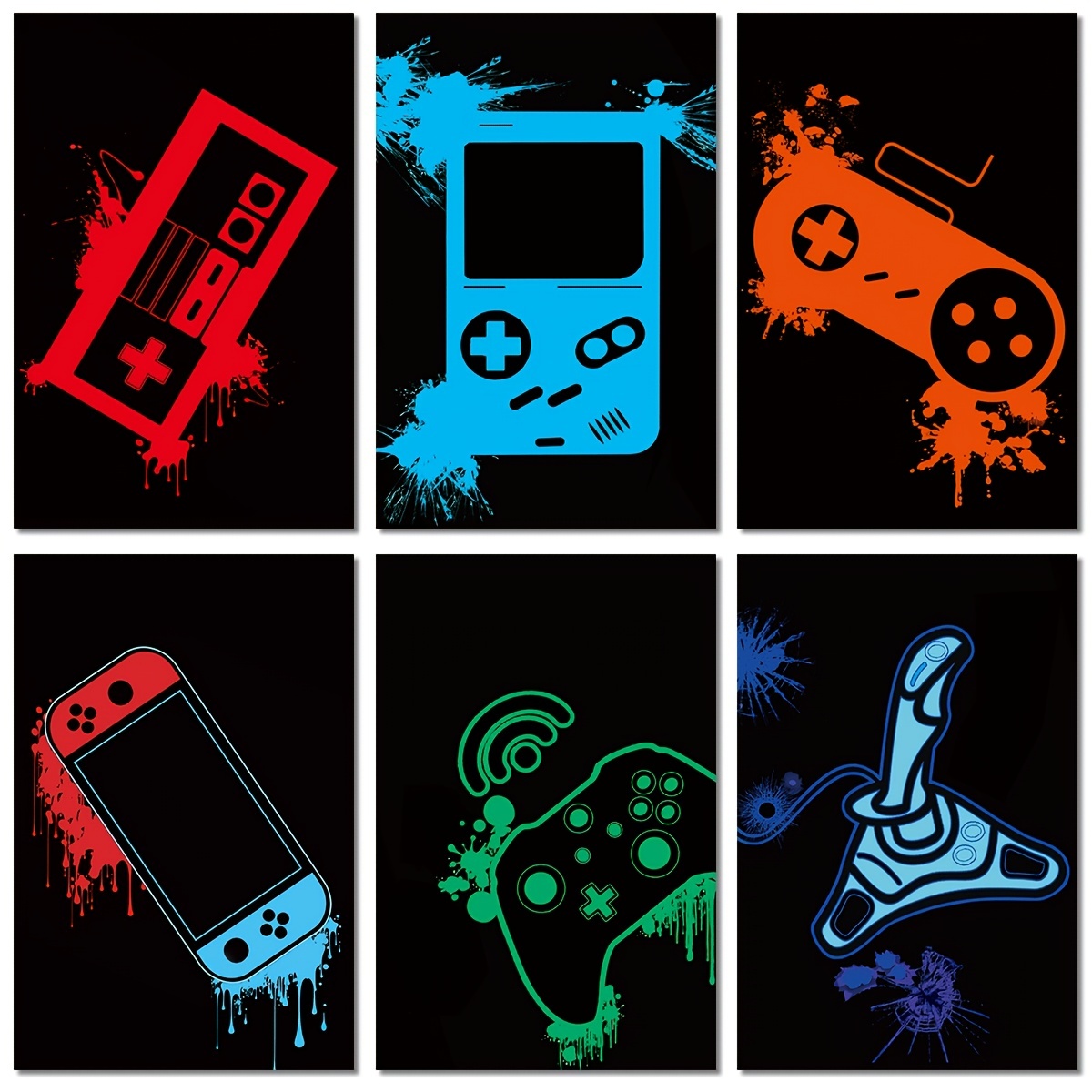Neon Video Game Room Decor Posters For Teen Boys Aesthetic - Temu