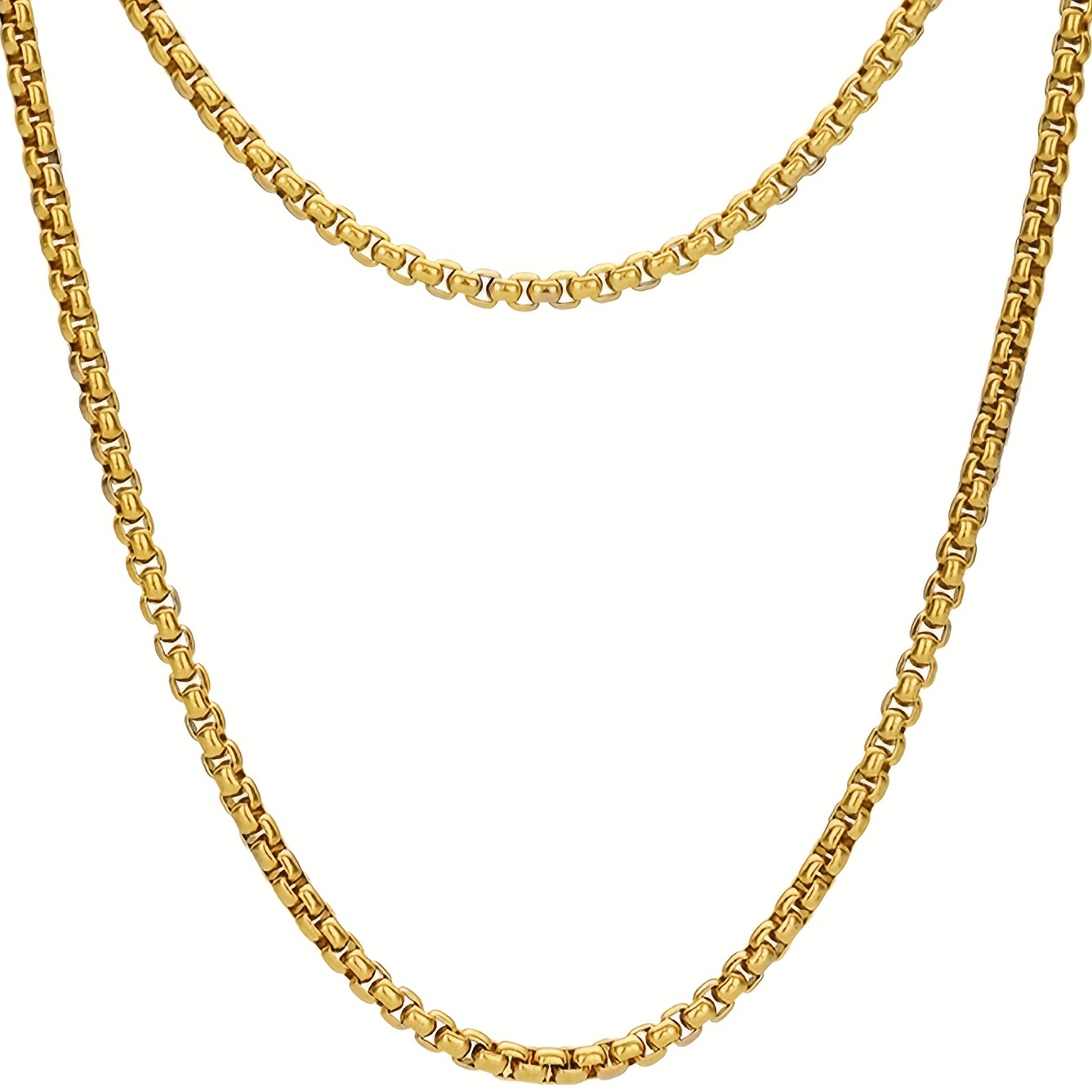 Produktbild von YUPEIUKLI Hip Hop Square Pearls Chain Halskette Für Männer