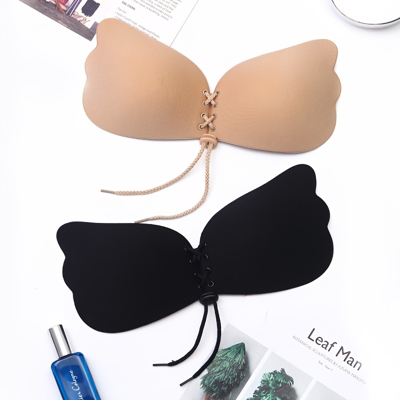 Women's Solid Drawstring Push Bra Hidden Breast Sticker - Temu