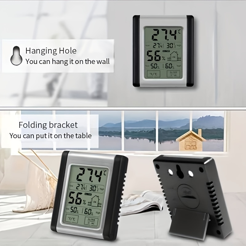 Mini Thermomètre Hygromètre Intérieur Digital À Haute Précision