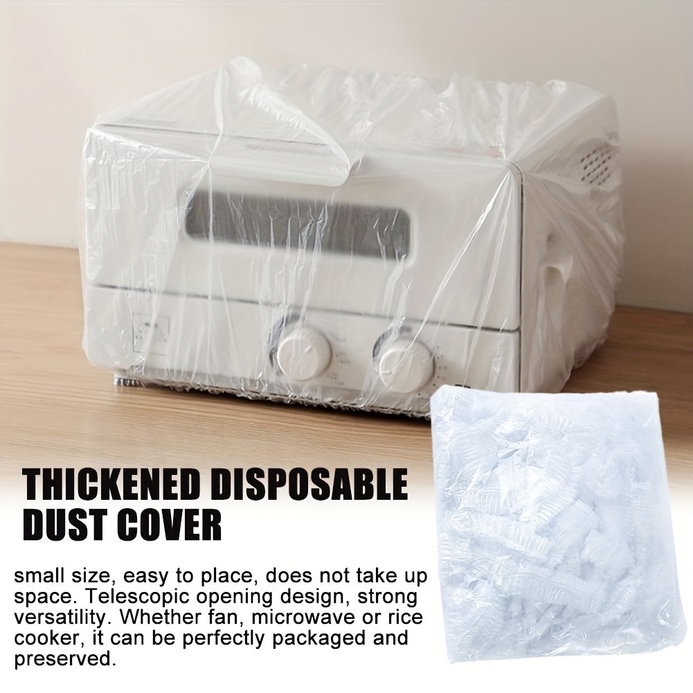 Electrical Appliances Dustproof Covers, Rainproof And Waterproof,  Disposable Large Plastic Wrap Dust Cover,for Microwave Oven Rice Cooker  Refrigerator Household Protective Cover, Home Kitchen Accessories - Temu