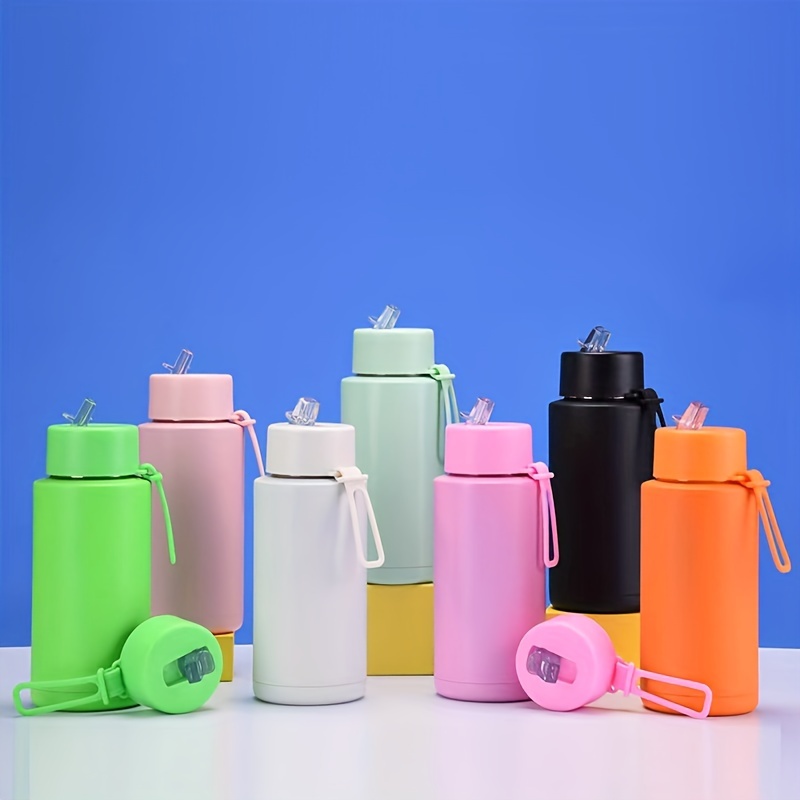 Vacuum Sports Water Bottle Stainless Steel Colourful Water - Temu