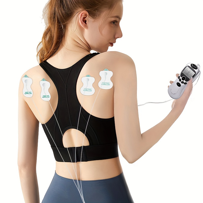 Pulse Tens Acupuncture Electric Body Massage 8 Models Digital Therapy  Machine 4Pads Electrical Muscle Stimulator Full Body Relax
