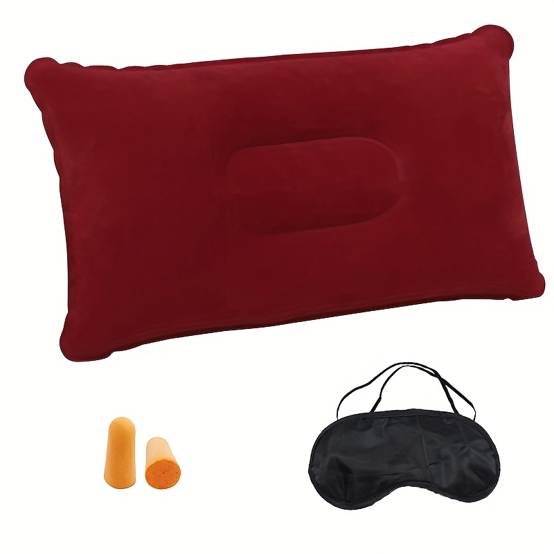 Inflatable Lumbar Pillow for Airplane Travel Lumbar Support Pillow
