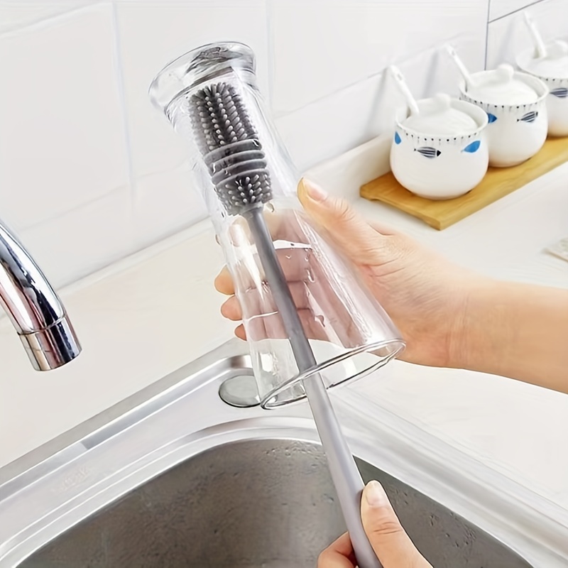 Silicone Cup Brush Long Handle Household Brush Without Dead Corners