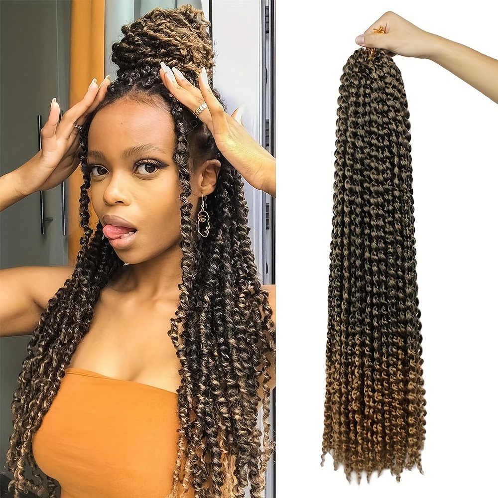Senegalese Twist Braid Crochet Hair Extension Crochet Twist - Temu