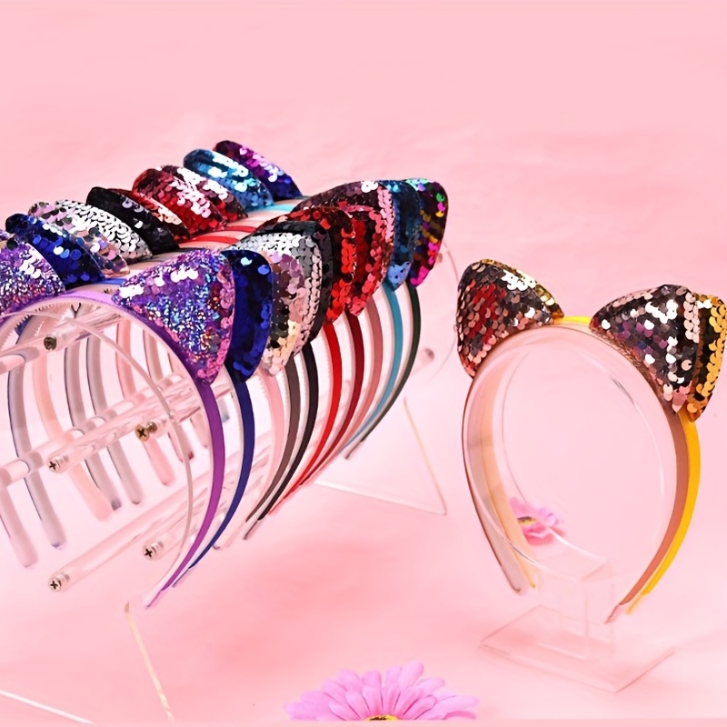 Gradient Holographic Cat Ears Headband