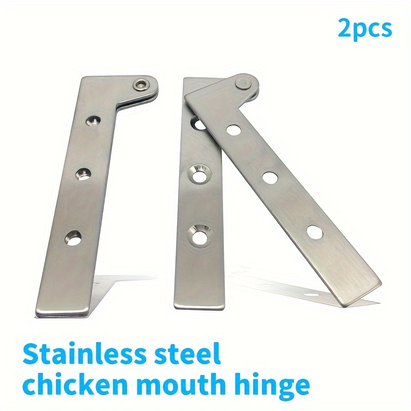 Stainless Steel Chicken Mouth Hinge Upper And Lower Hinge - Temu