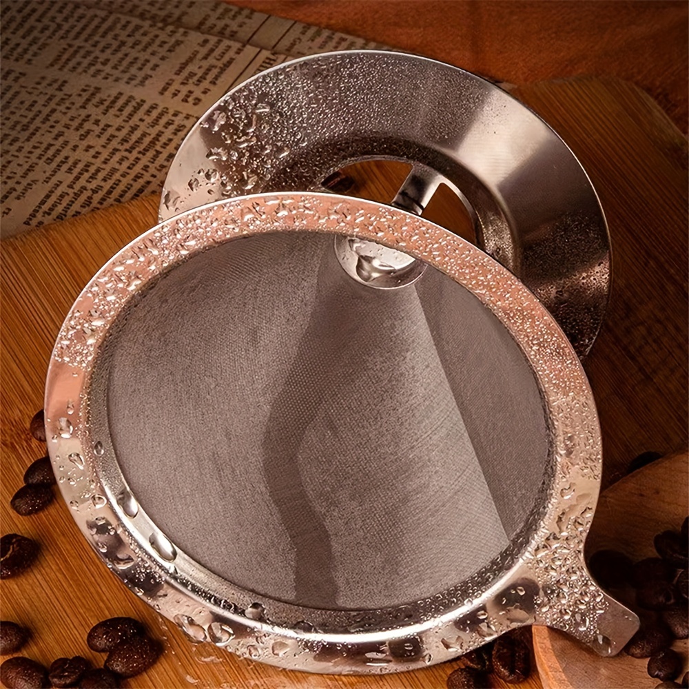 Stainless Steel Dripper Pour over Coffee Filter Kitchen - Temu