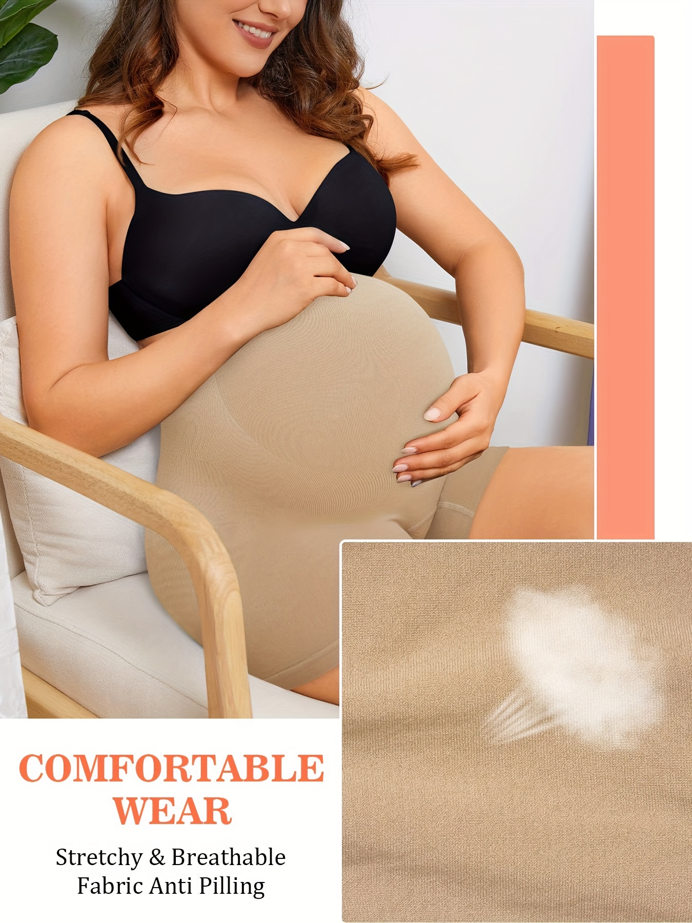 Pregnant Women's High Waist Belly Support Underwear For - Temu Canada