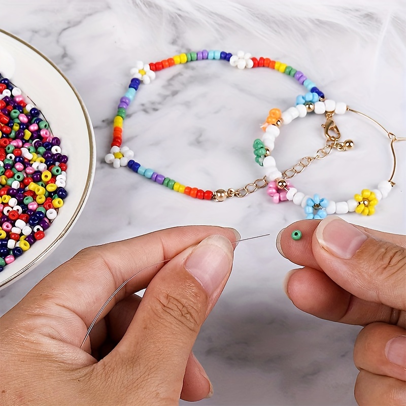 Glass Seed Beads For Bracelet Making Kit Elastic - Temu
