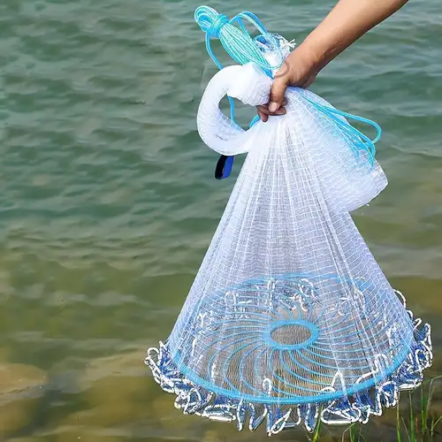 Portable Simple Sea Fishing Net Throwing Net Spring Bait - Temu
