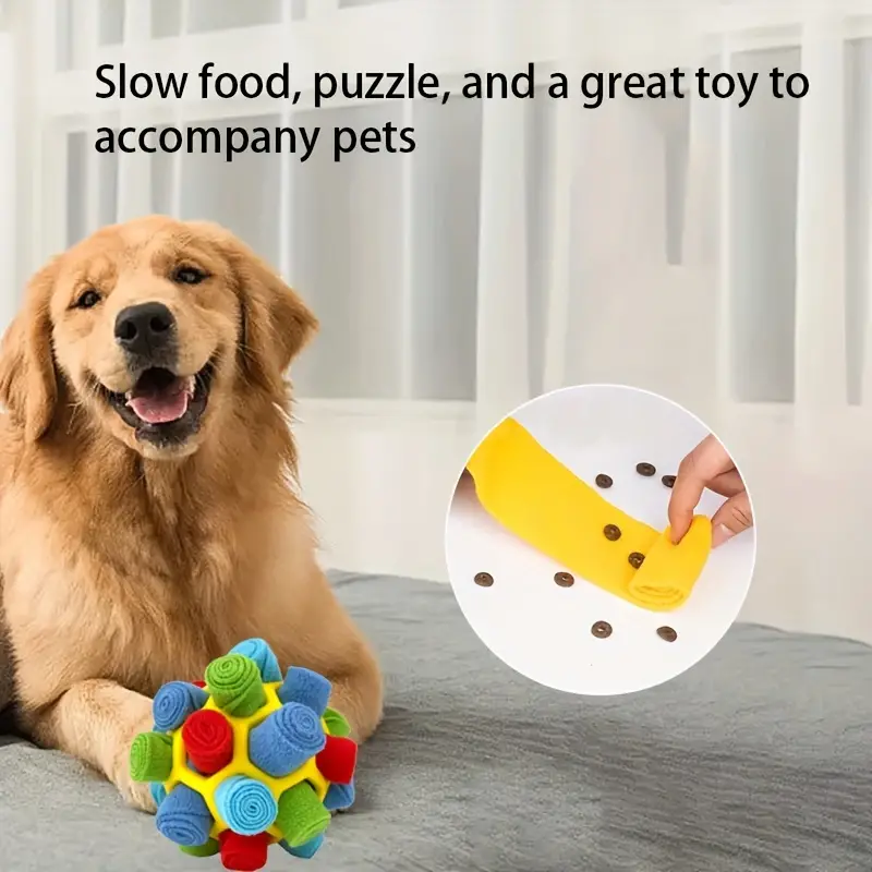 Dog Enrichment Toys, Snuffle Ball, Interactive Dog Puzzle Toys Portable Pet  Snuffle Ball Toy - Temu Canada