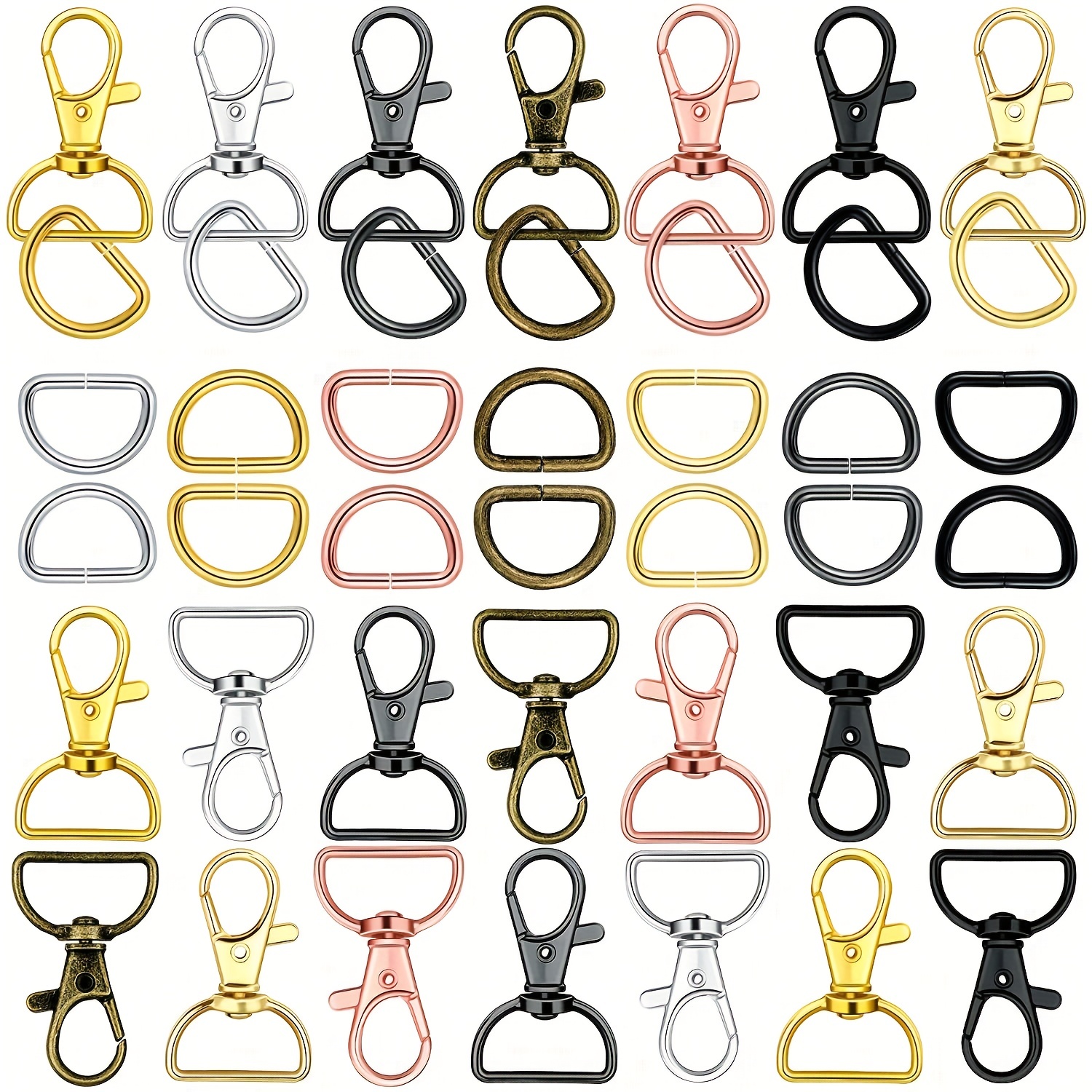 Universal Bag Hardware Accessories Zinc Alloy Hook D Buckle