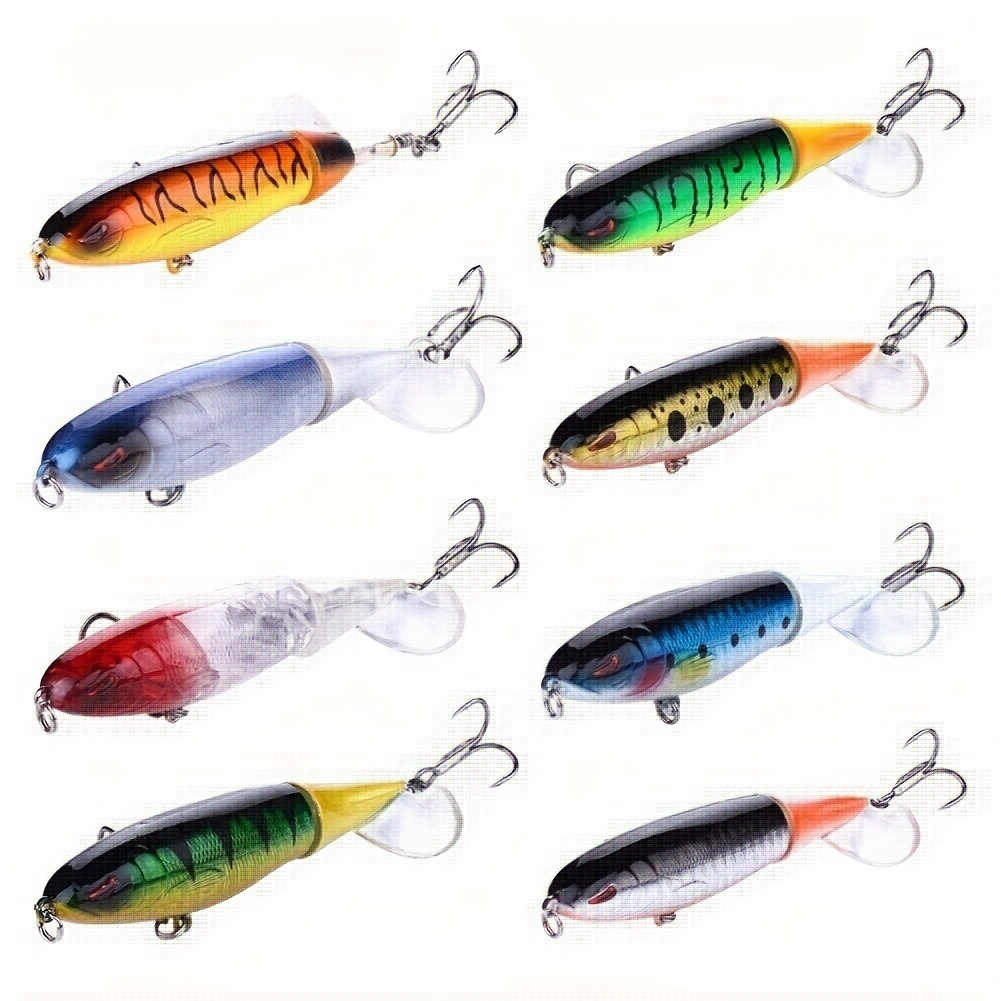 8pcs Propeller Lure: Catch More Fish with These Plastic Hard Bait  Artificial * Fishing Lures!