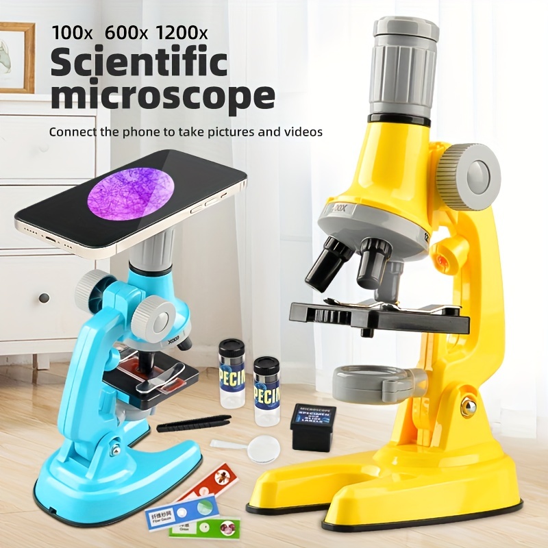 Microscope Portatif Pour Enfants HD 180x Puzzle éducatif Science Jouet Mini  Microscope Pour Enfants 
