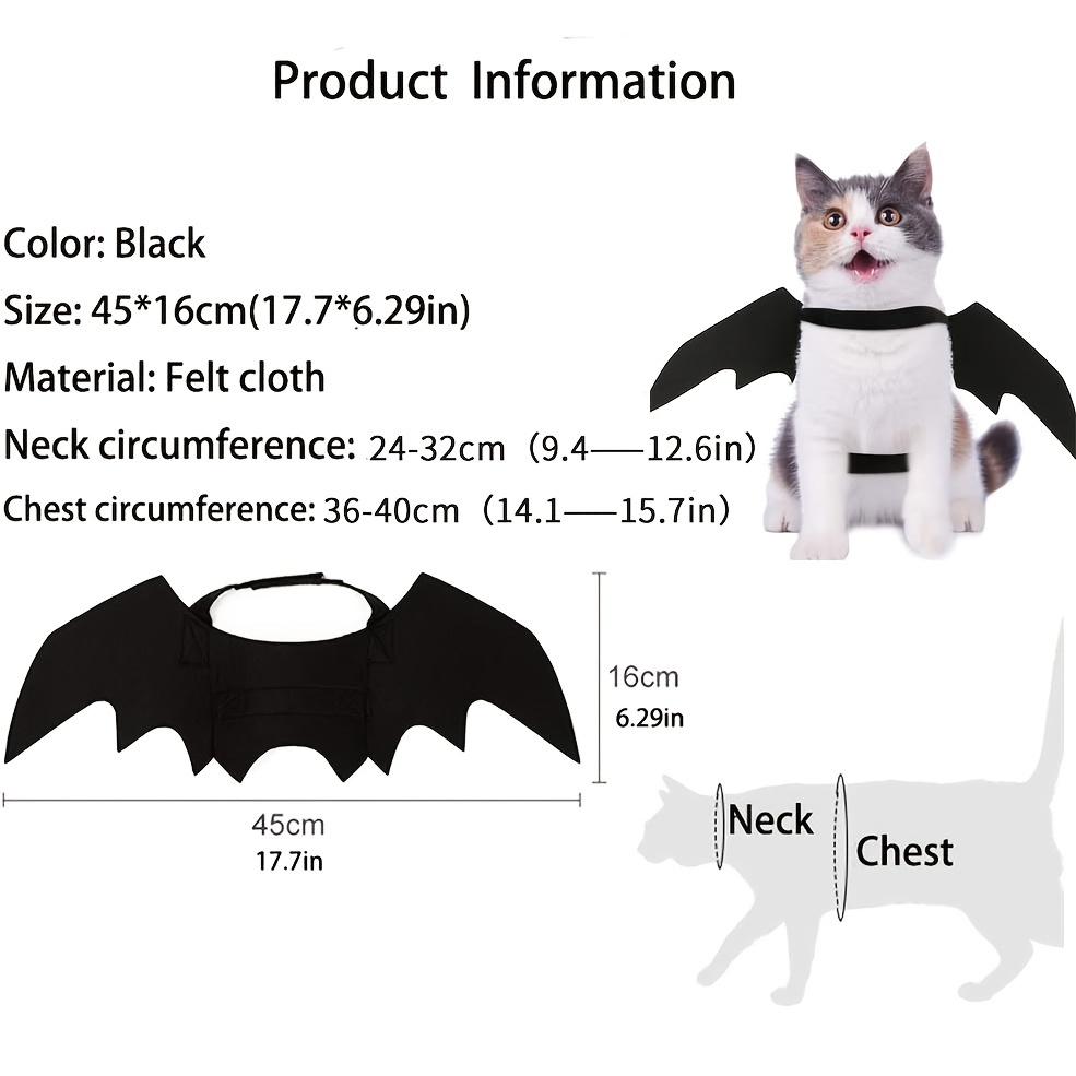 Pet Halloween Adorable Bat Wings! - Temu