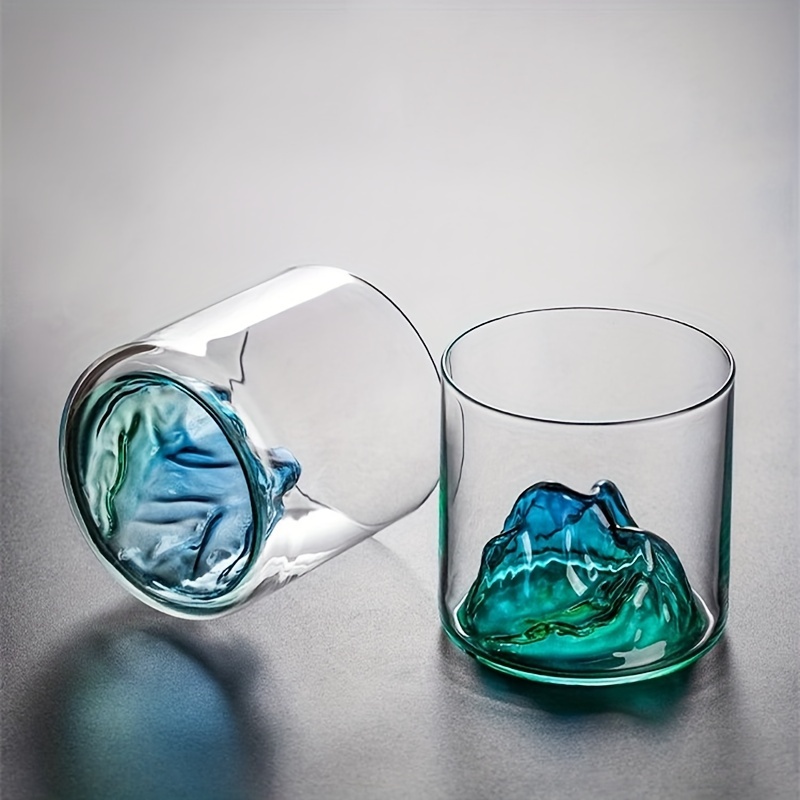 3d Glass Cup Mountain Inside Water Cup High Borosilicate - Temu