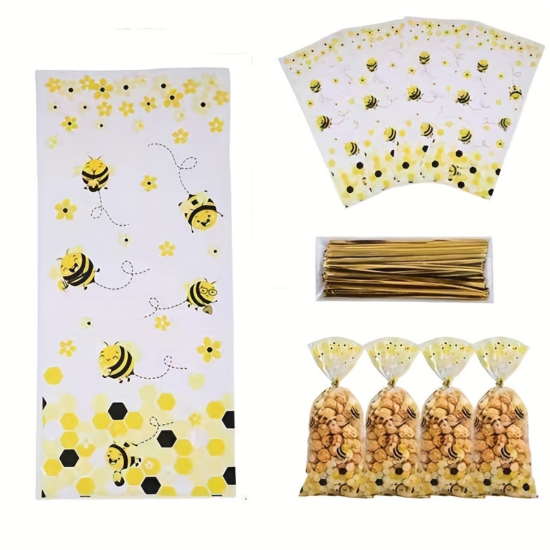50 Bolsas Celofán Plástico Transparente Little Bee 5 × 11 - Temu