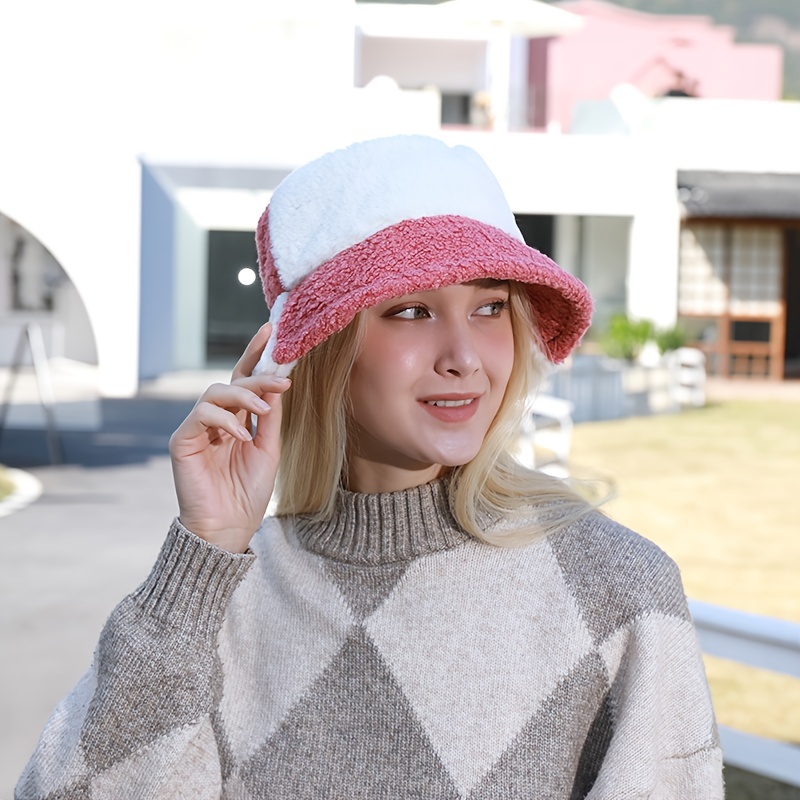 Fur Bucket Hats Luxury Bucket Hat Sable Bucket Hat Women Bucket Hats Faux  Fur Bucket Hat Valentines Gifts - Temu