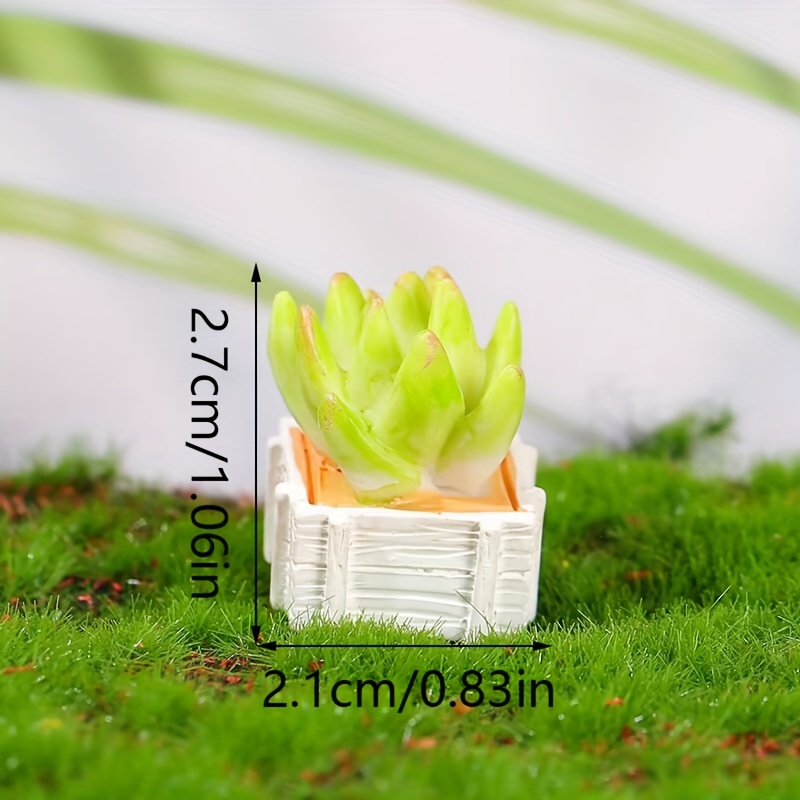 Acheter Micro Figurine de paysage de jardin féerique, Micro ornements,  Figurines de fleurs de Cactus, Miniatures de Cactus