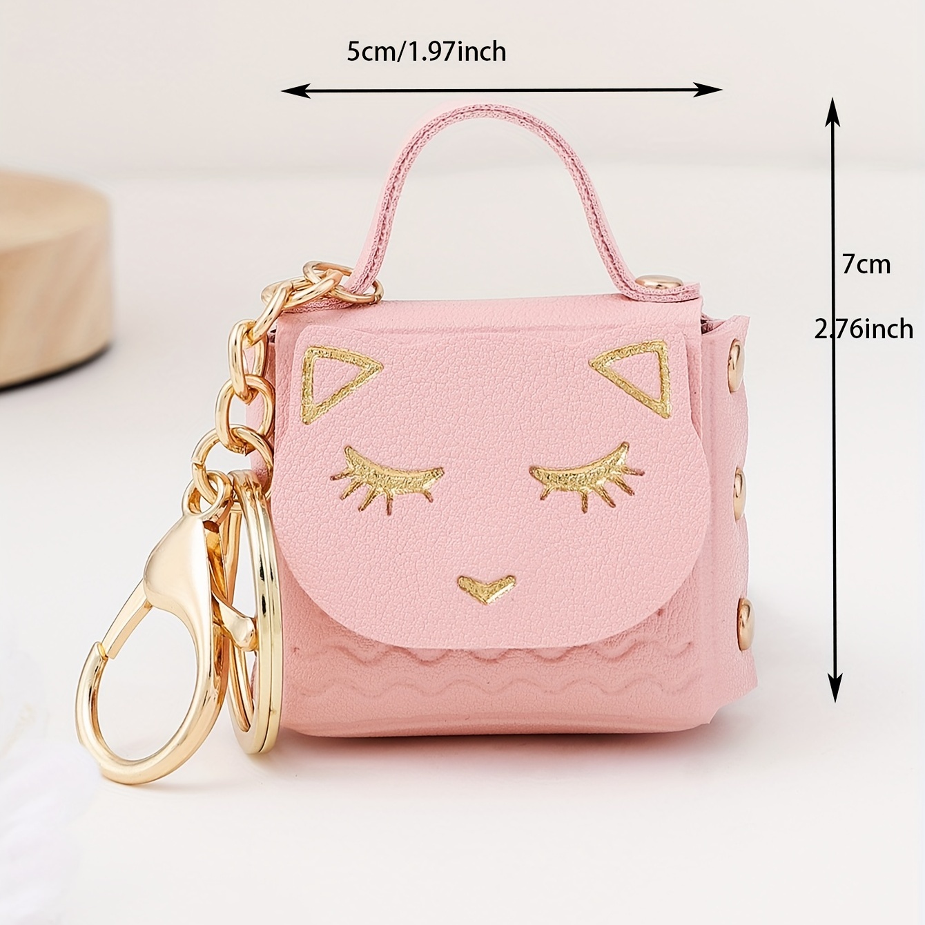 Owl Shape Coin Purse Wrist Strap Hand Bag Small Wallet Zipper Bag Can Store  Key Cards Lipstick Coin