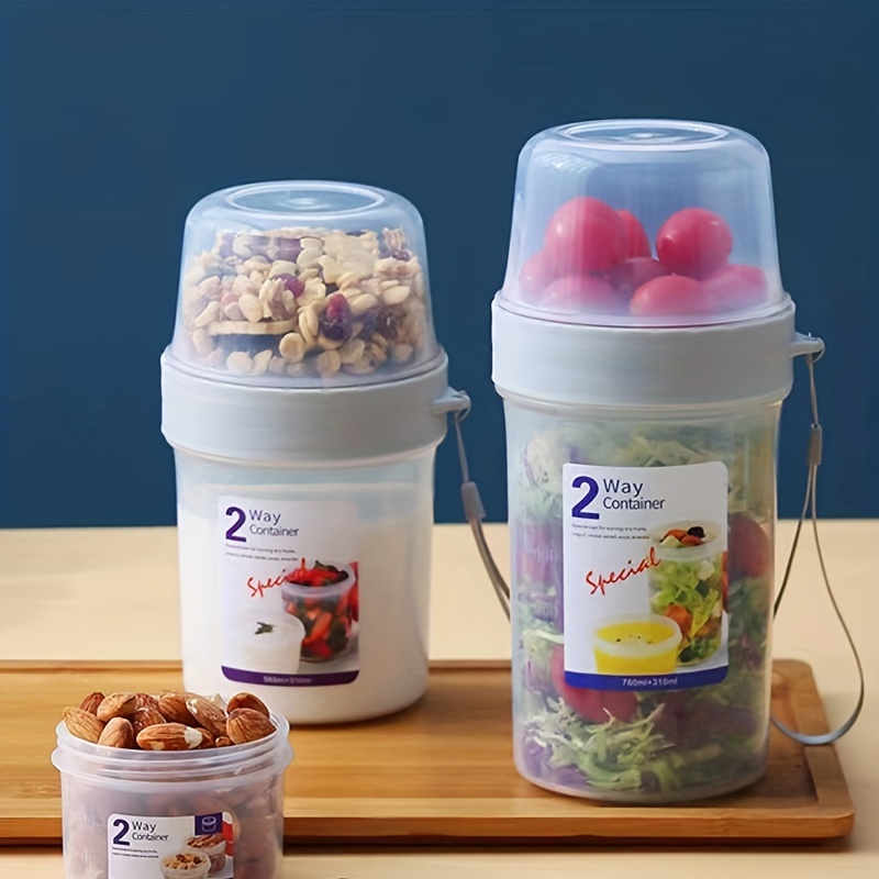 Upgrade Your Breakfast Routine With This Airtight, Double-sealed,  Multi-purpose Food Storage Container! - Temu