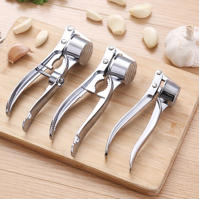 Stainless Steel Garlic Press Easy To Use And Clean Perfect - Temu