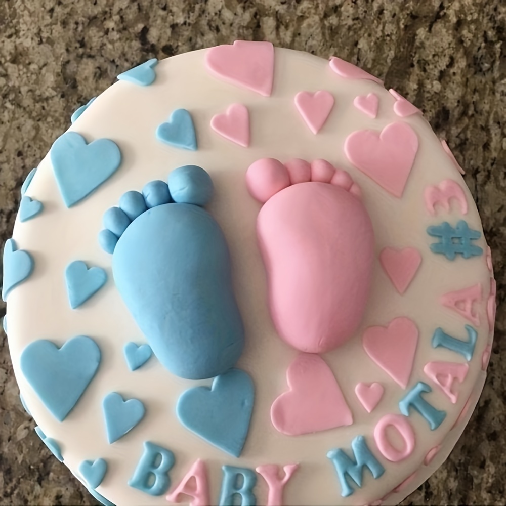 3D Silicone Baby Shower Party Fondant Chocolate Molds DIY Cake