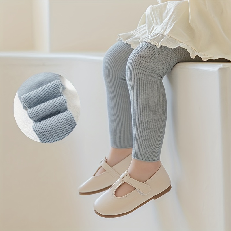 Girls Plain Color Leggings Socks Breathable Comfortable - Temu
