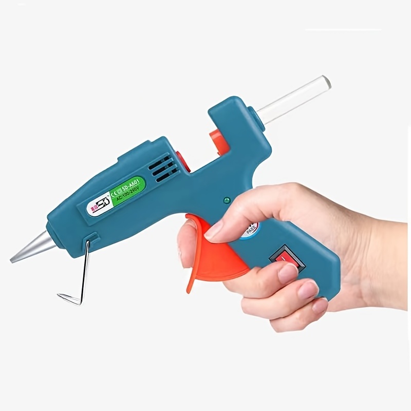 Hot Melt Cordless Glue Gun with 20 Glue Sticks for Craft Projects & Quick Repair