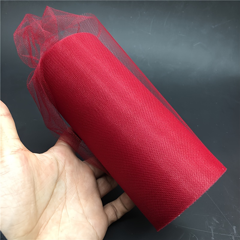 25 Yards × Tulle Spool White Organza Roll Red Blue Tulle - Temu