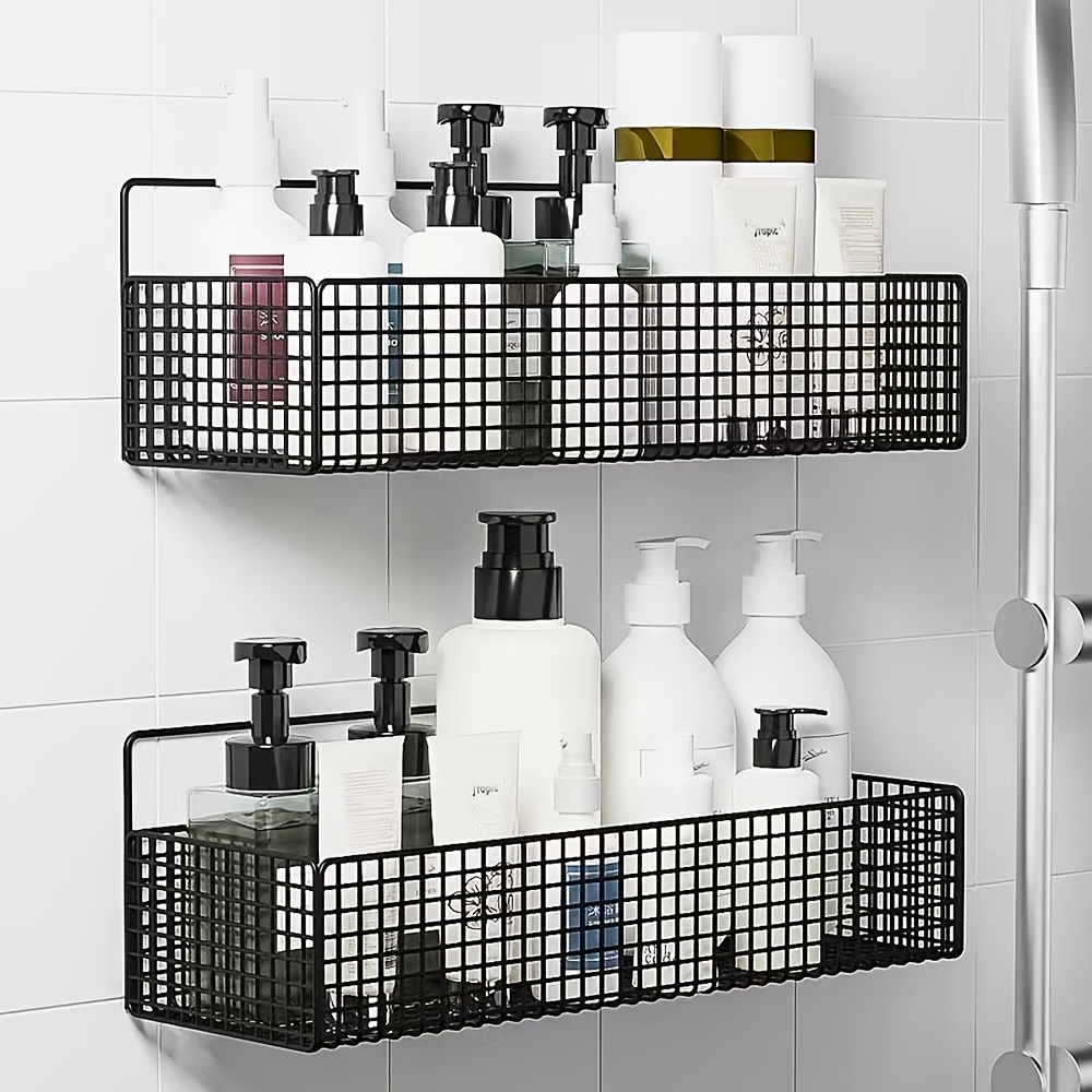 Bathroom Shower Shelf, Wall Shower Caddy Shelf Non Drilling Adhesive and No Damage  Wall Mount - China Plastic Holder and Plastic Storage Organizer price