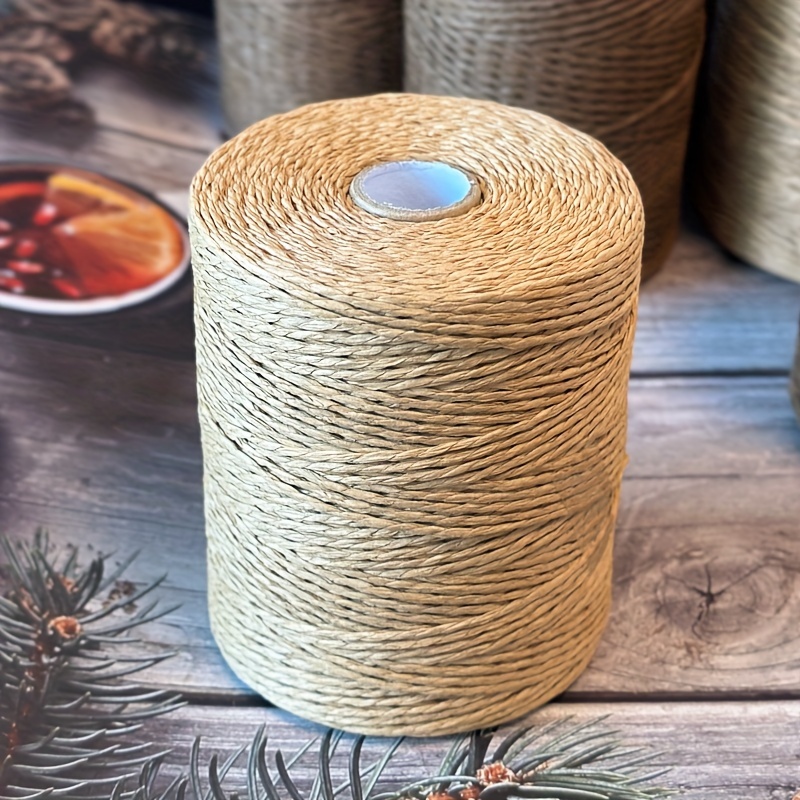 Gift Wrap Ribbon Raffia Yarn For Crochet Raffia Fiber - Temu