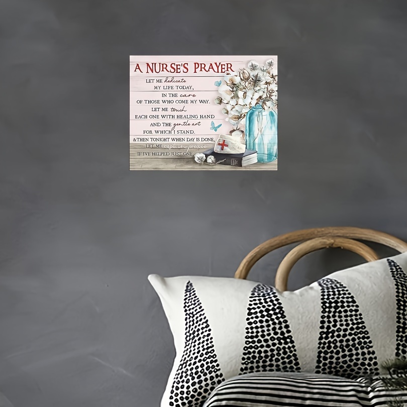Nurse Office Wall Art Nurse's Prayer Canvas Painting Print Temu