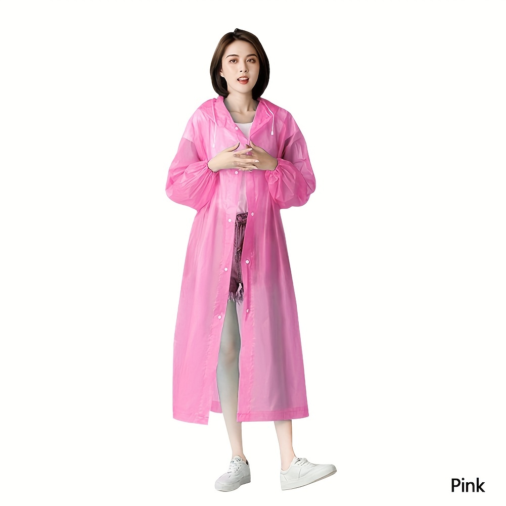 1pc outdoor raincoat reusable raincoat to stay dry and stylish for both men and women