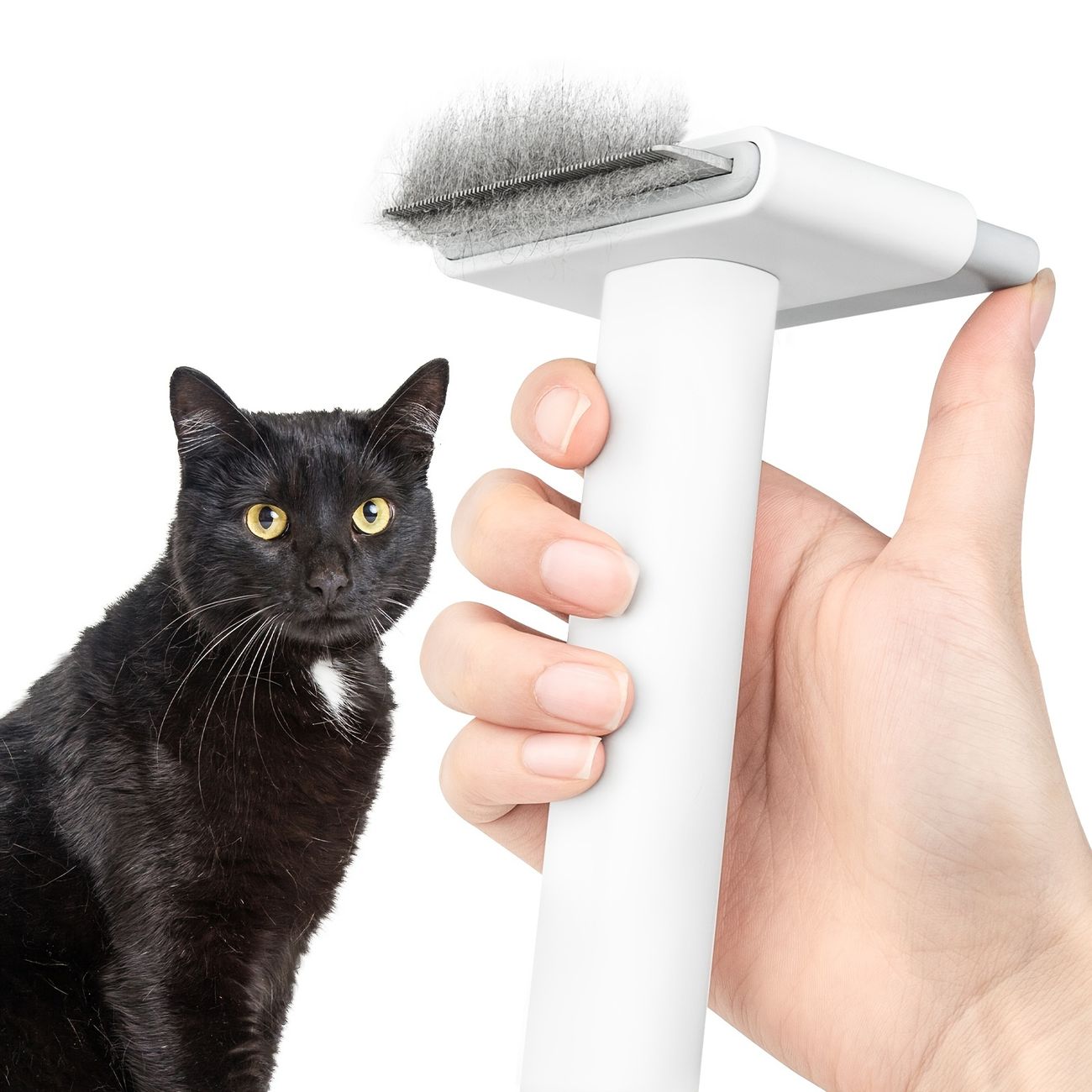 Cat Brush For Shedding Grooming Self Cleaning Slicker Brush For Short Or Long  Haired Cats - Pet Supplies - Temu