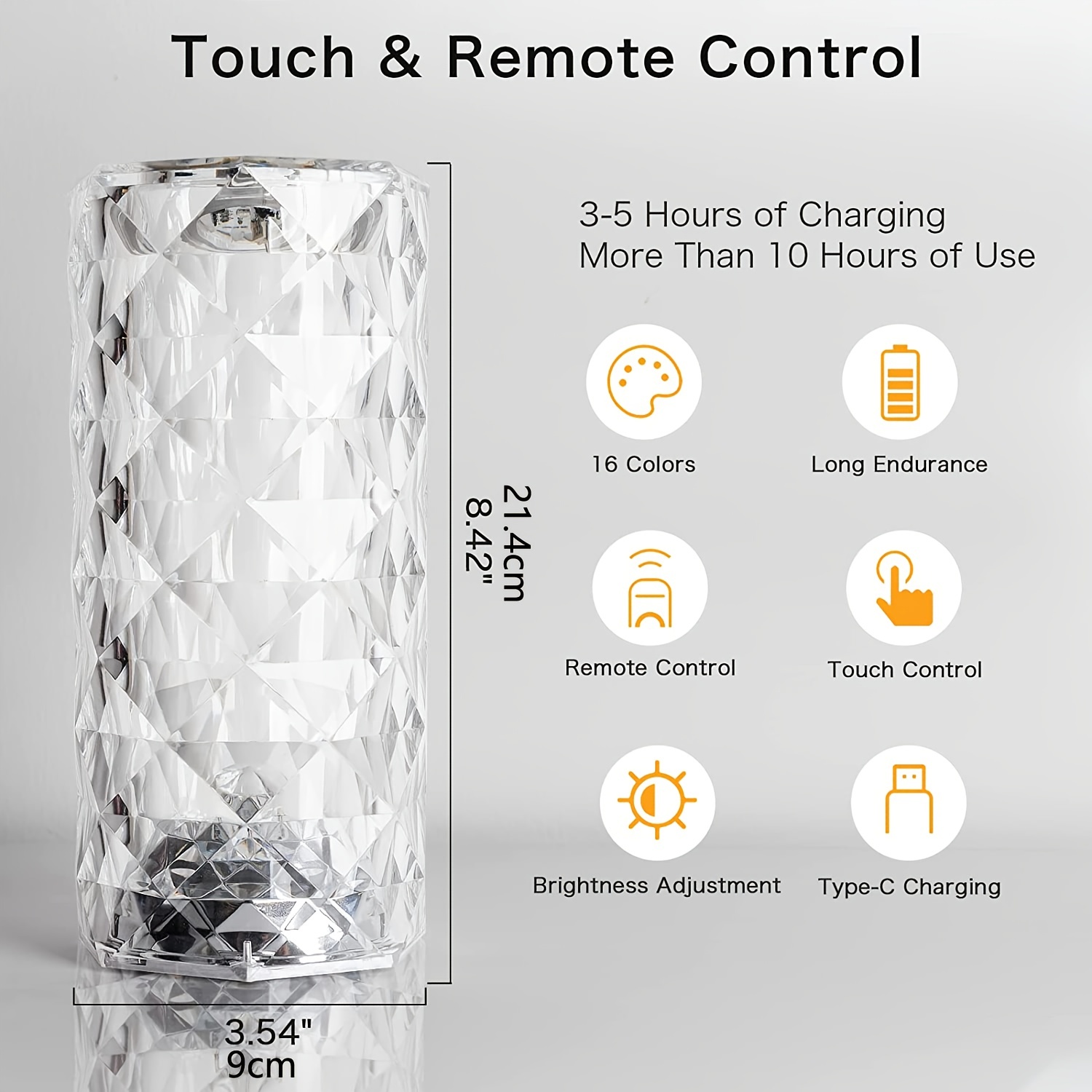 Shoppernation Fancy Aesthetic Crystal Light With Remote Touch Sensor Lamp  Night Lamp Night Lamp Price in India - Buy Shoppernation Fancy Aesthetic  Crystal Light With Remote Touch Sensor Lamp Night Lamp Night