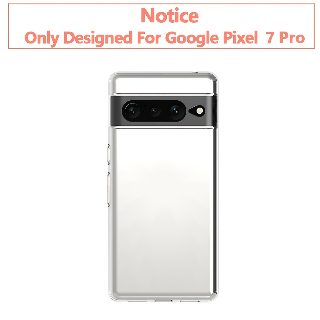 Funda para Pixel 7a, Google Pixel 7a con protector de pantalla, a prueba de  golpes, transparente, de silicona suave, funda protectora de TPU para
