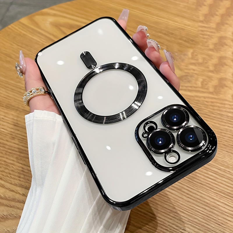 For Magnetic Wireless Charging Snake Luxury Shockproof Clear Phone Case For  Iphone 11 14 13 12 Pro Max Xr Xs 7 8 Plus - Temu Ireland