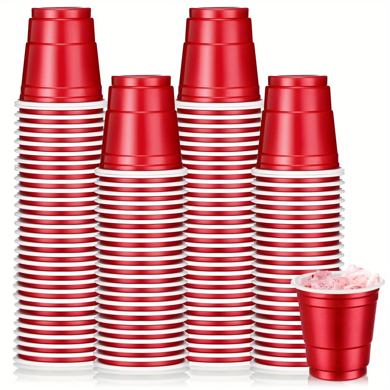 450ml red disposable plastic cups party beerpong game drinking cup picnic  outdoor barbecue bar restaurant disposable tableware