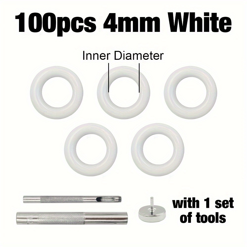 Eyelet Punch Tool Kit Setting Die with 100pcs Eyelets Grommet DIY Leather  Craft